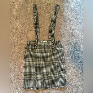 Hollister High-Rise Suspender Skirt